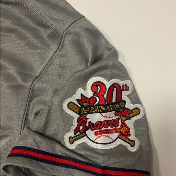 Mitchell & Ness Cooperstown Collection Chipper Jones Jersey-Size XL-Braves 1995 - Picture 2 of 10
